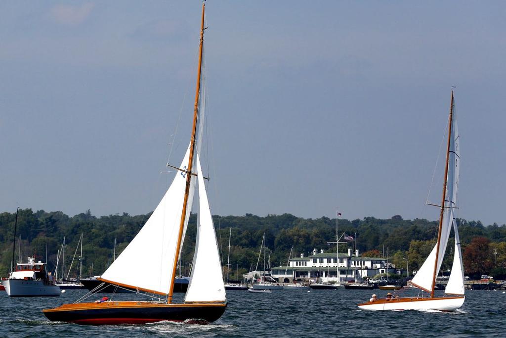 S Boats in front of IHYC Clubhouse © M.A. Fisher Photography